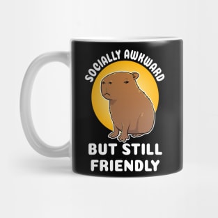 Socially Awkward but still friendly Capybara Cartoon Mug